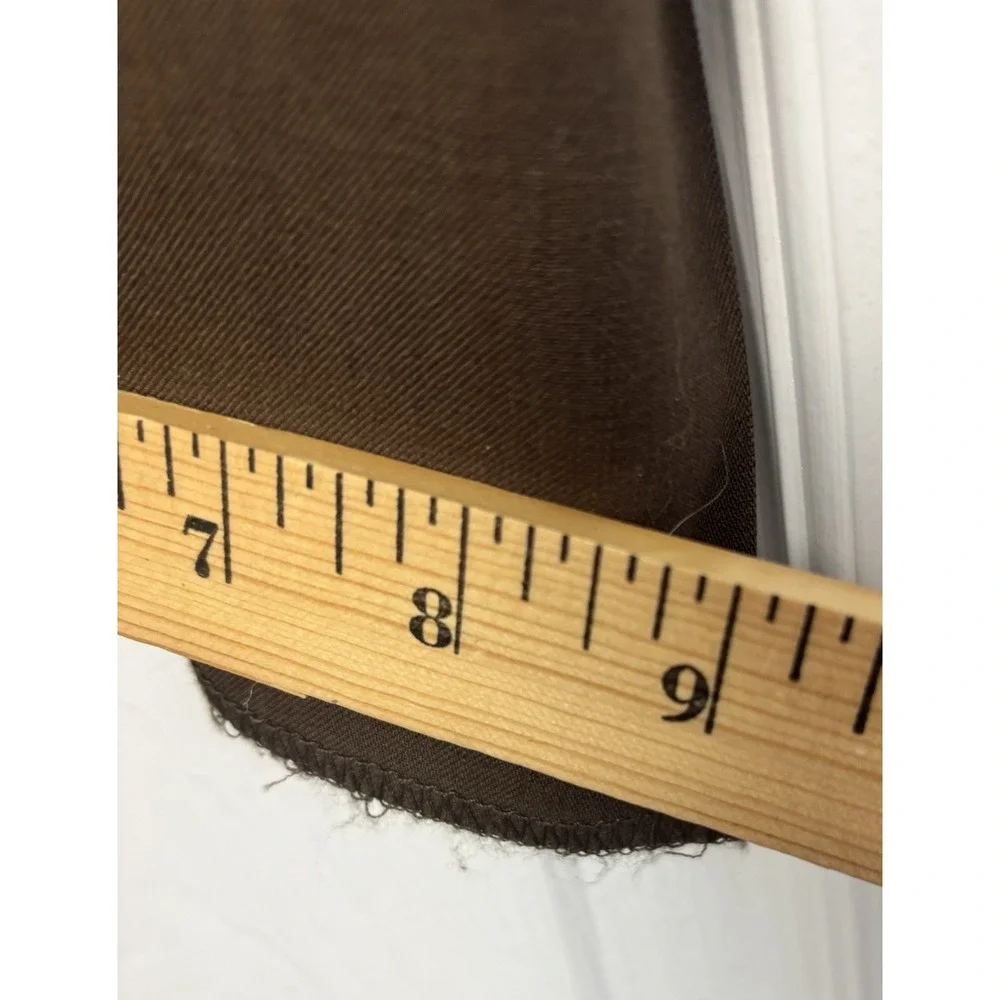 Pronto Uomo Men's Couture Suit Dress Pant 100% Wool‎ 50x36 Brown Unhemmed $169